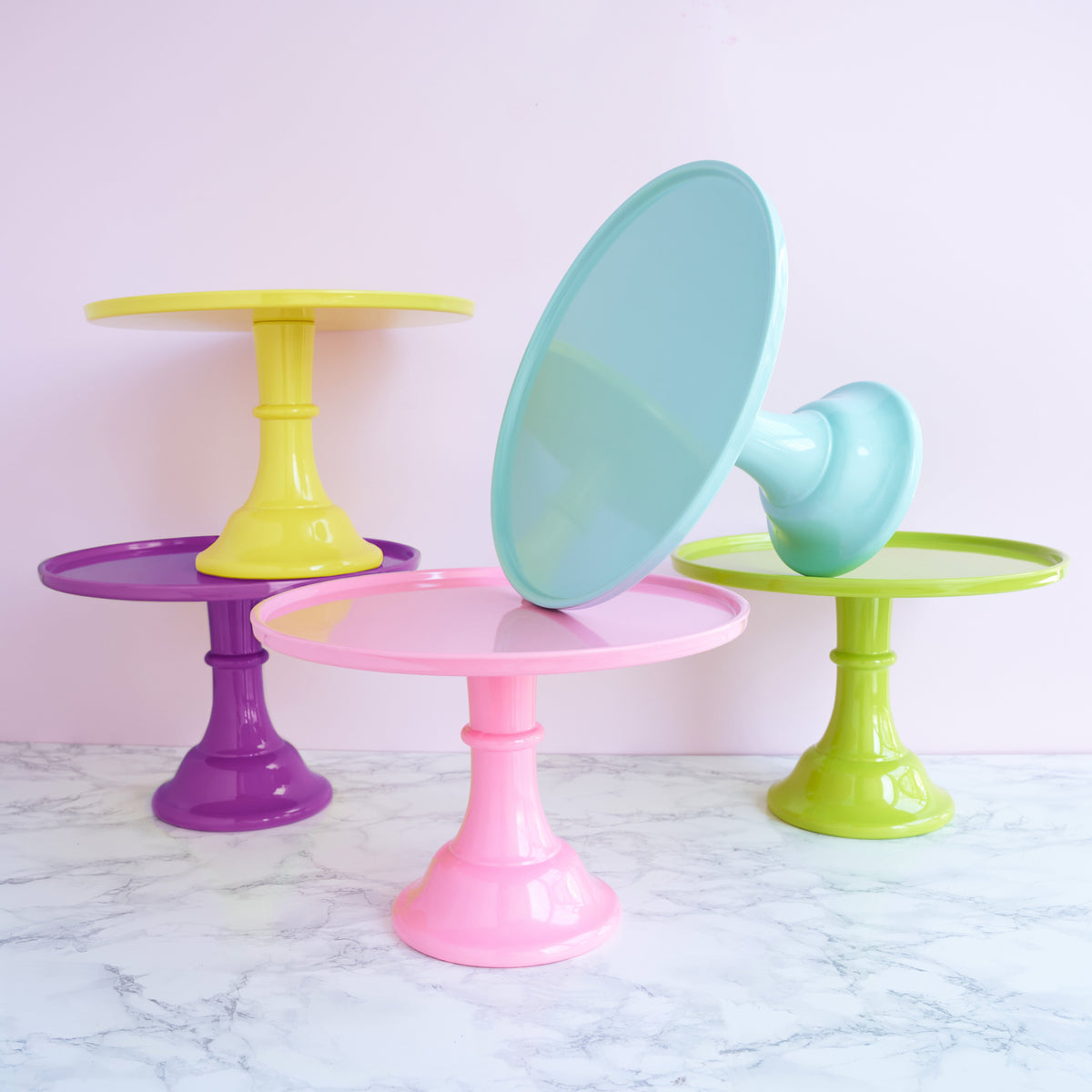 Twine Living Melamine Cake Stand in Mint - view 4