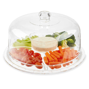 Twine Living Multi-Functional Acrylic Server with Bundt Cake Mold - view 2