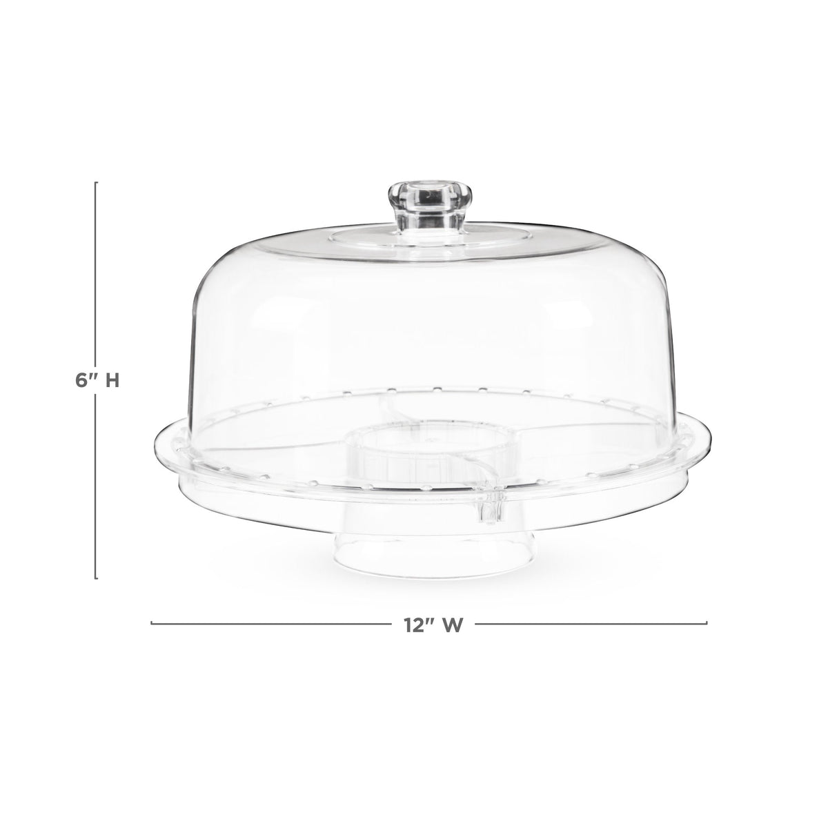 Twine Living Multi-Functional Acrylic Server with Bundt Cake Mold - view 4