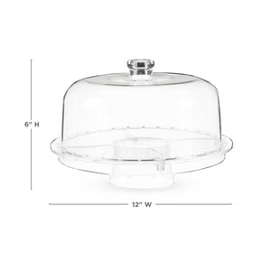 Twine Living Multi-Functional Acrylic Server with Bundt Cake Mold - view 4