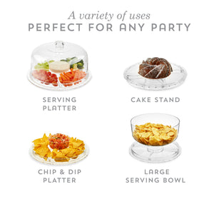 Twine Living Multi-Functional Acrylic Server with Bundt Cake Mold - view 5