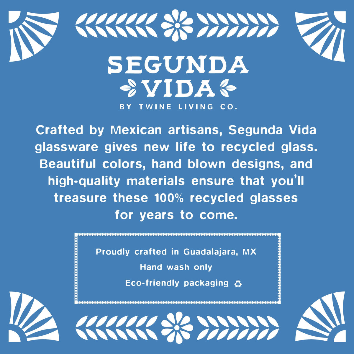 Twine Living Segunda Vida Artistico Stemless Wine Glasses - view 7