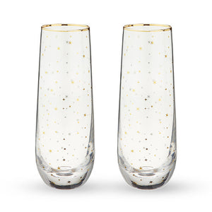 Twine Living Starlight Stemless Champagne Flutes - view 2