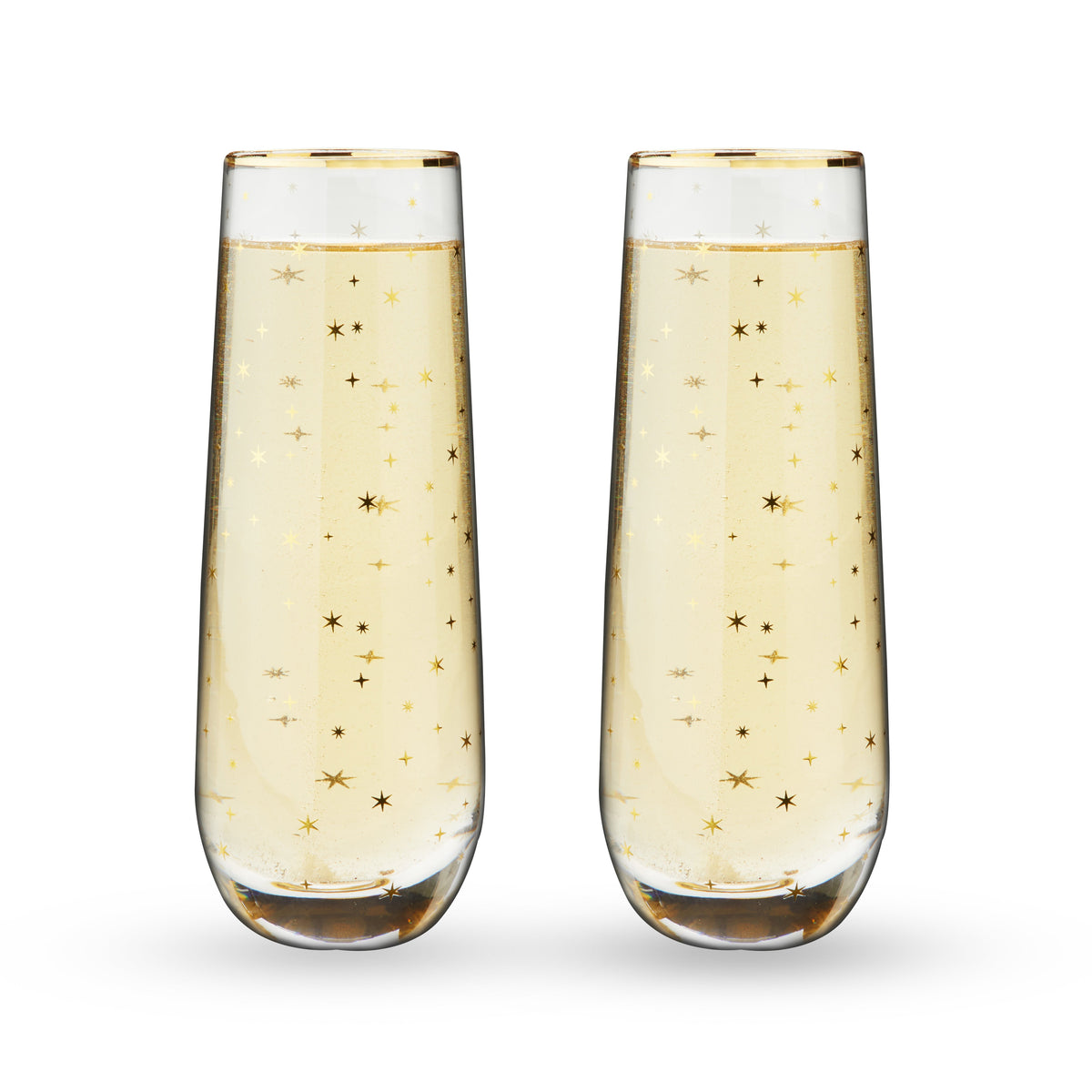 Twine Living Starlight Stemless Champagne Flutes - view 3
