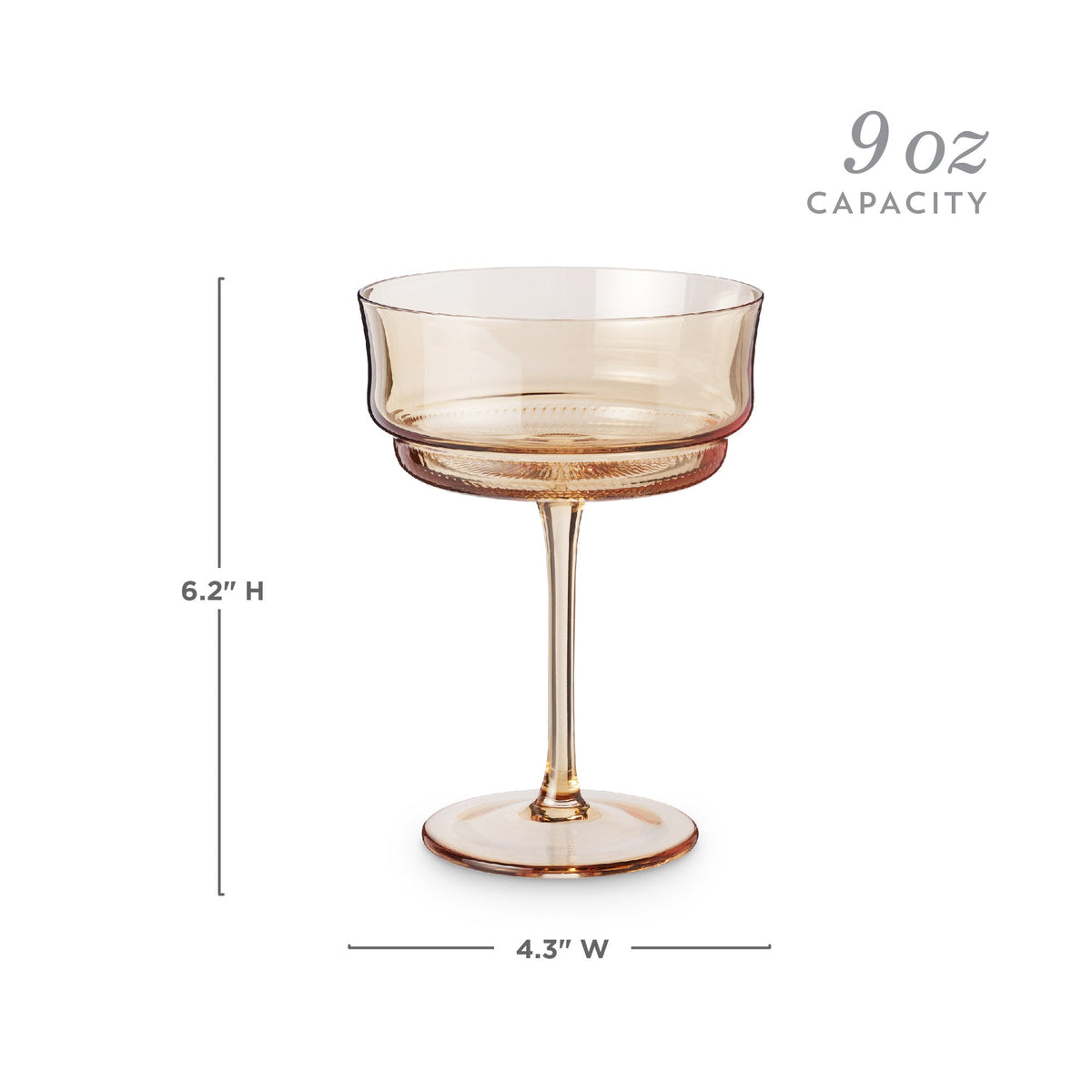 Twine Living Tulip Coupes in Amber - view 6