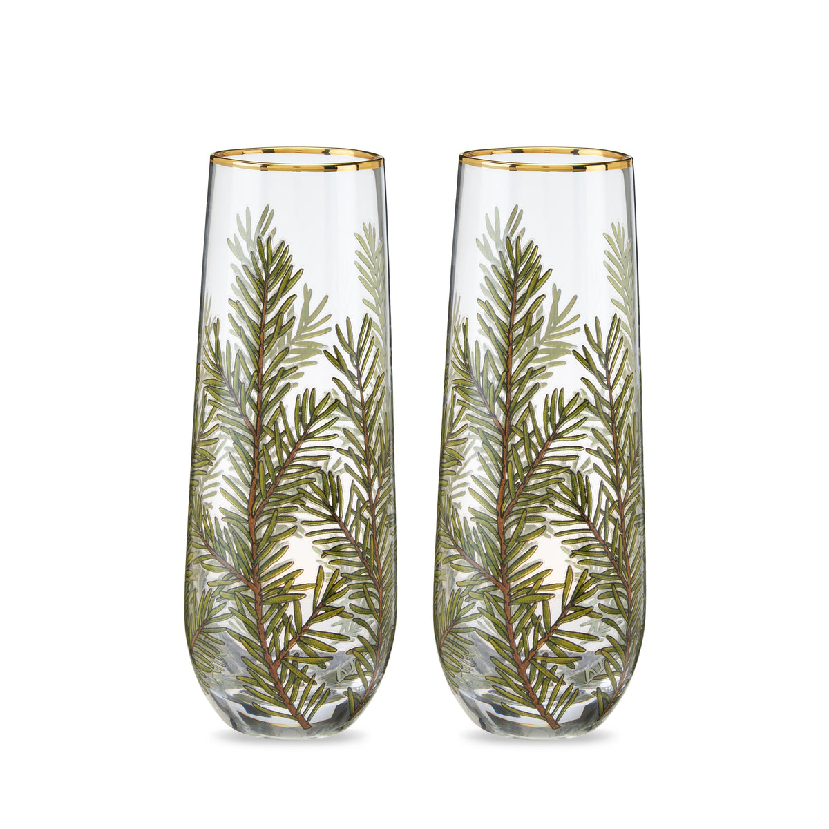 Twine Living Woodland Stemless Champagne Flute Set - view 2