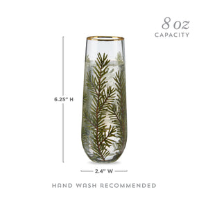 Twine Living Woodland Stemless Champagne Flute Set - view 6