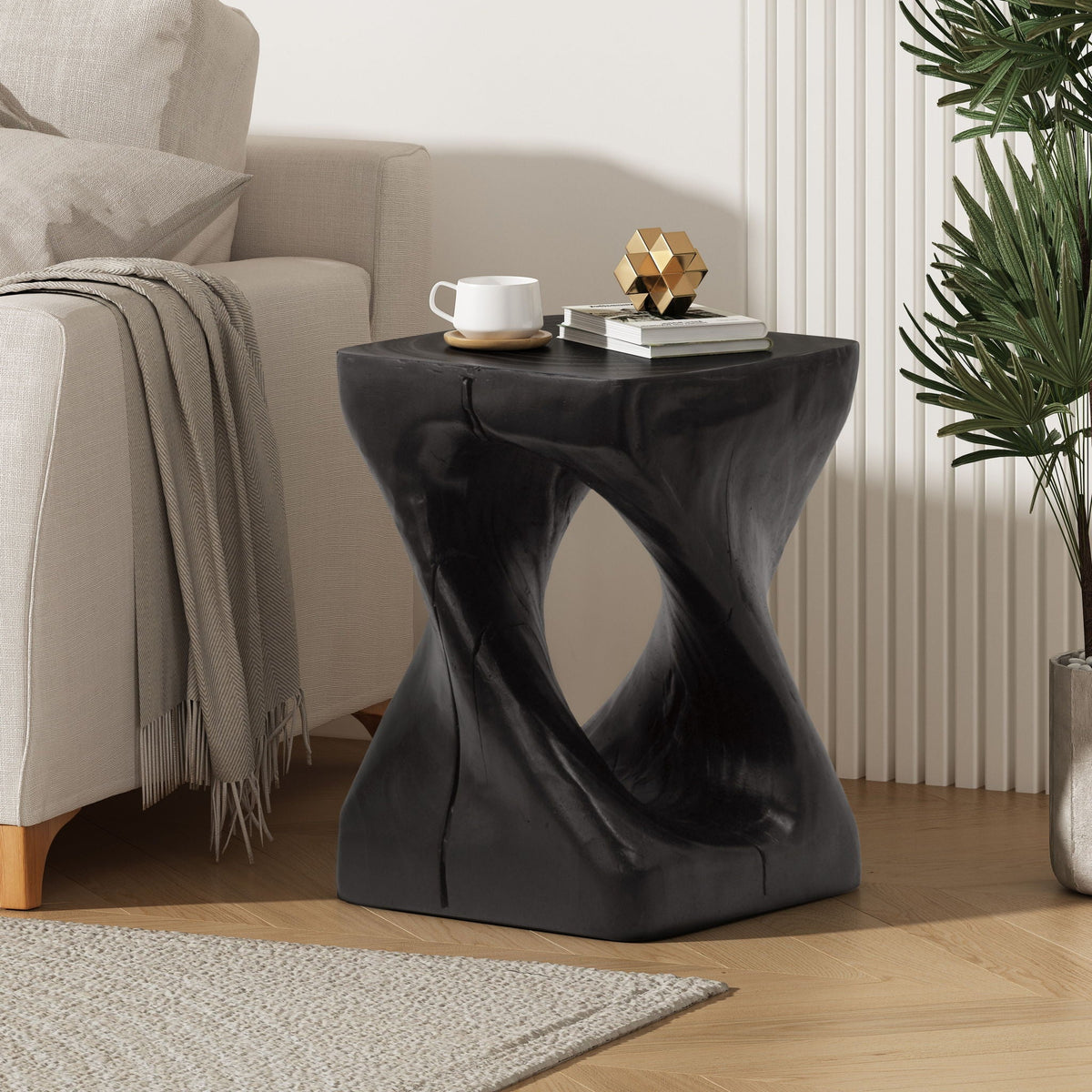 Twist Shape Side Table - Best Buy Furniture