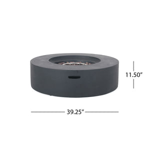 Lightweight Concrete Outdoor Circular Fire Pit