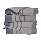 Decorative Cotton Stripe Bath Towel Set - Noelle Collection