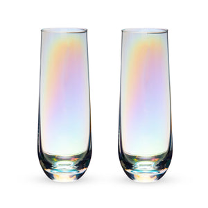 Luster Stemless Champagne Flutes, Set of 2