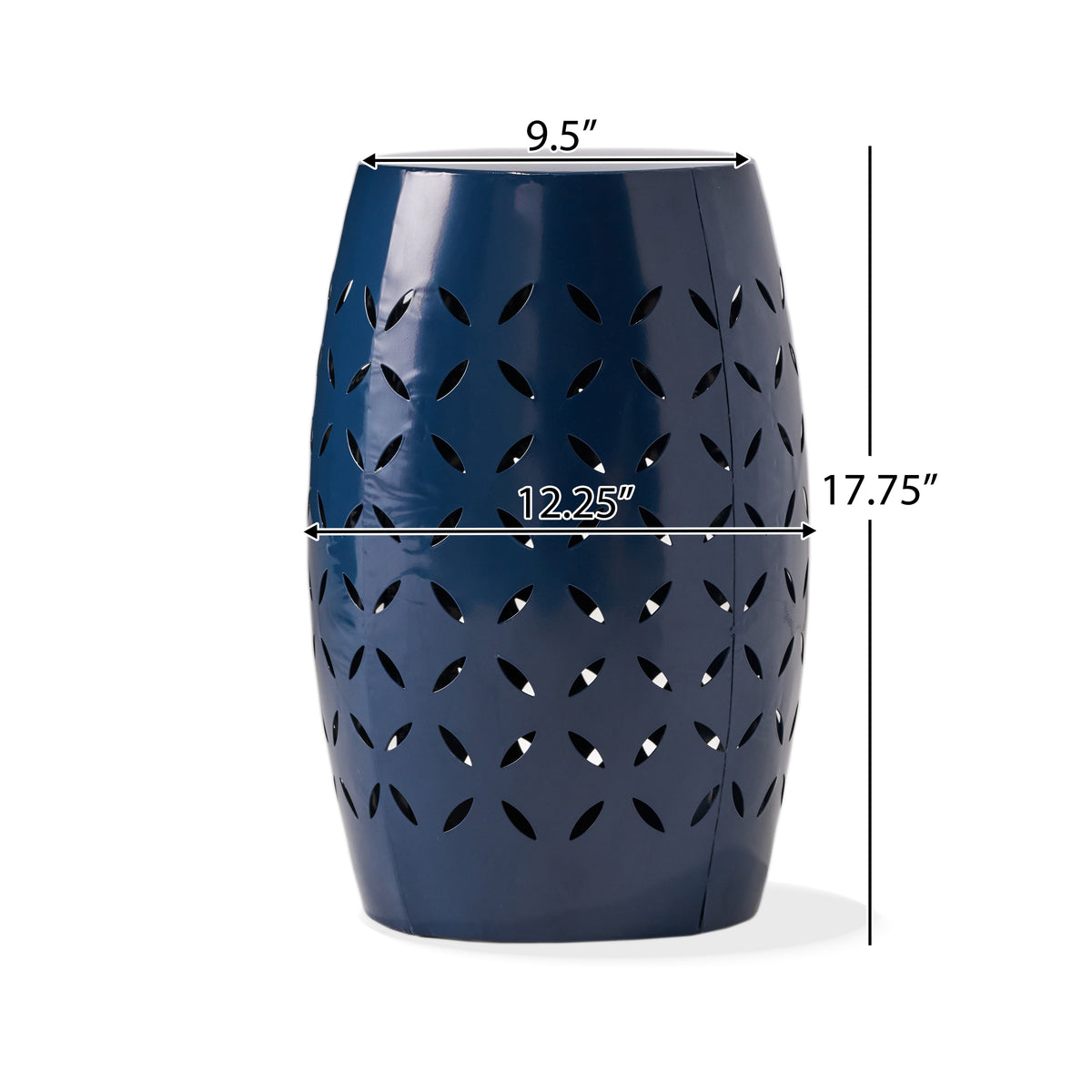 Lilac 12" Metal Outdoor Side Table