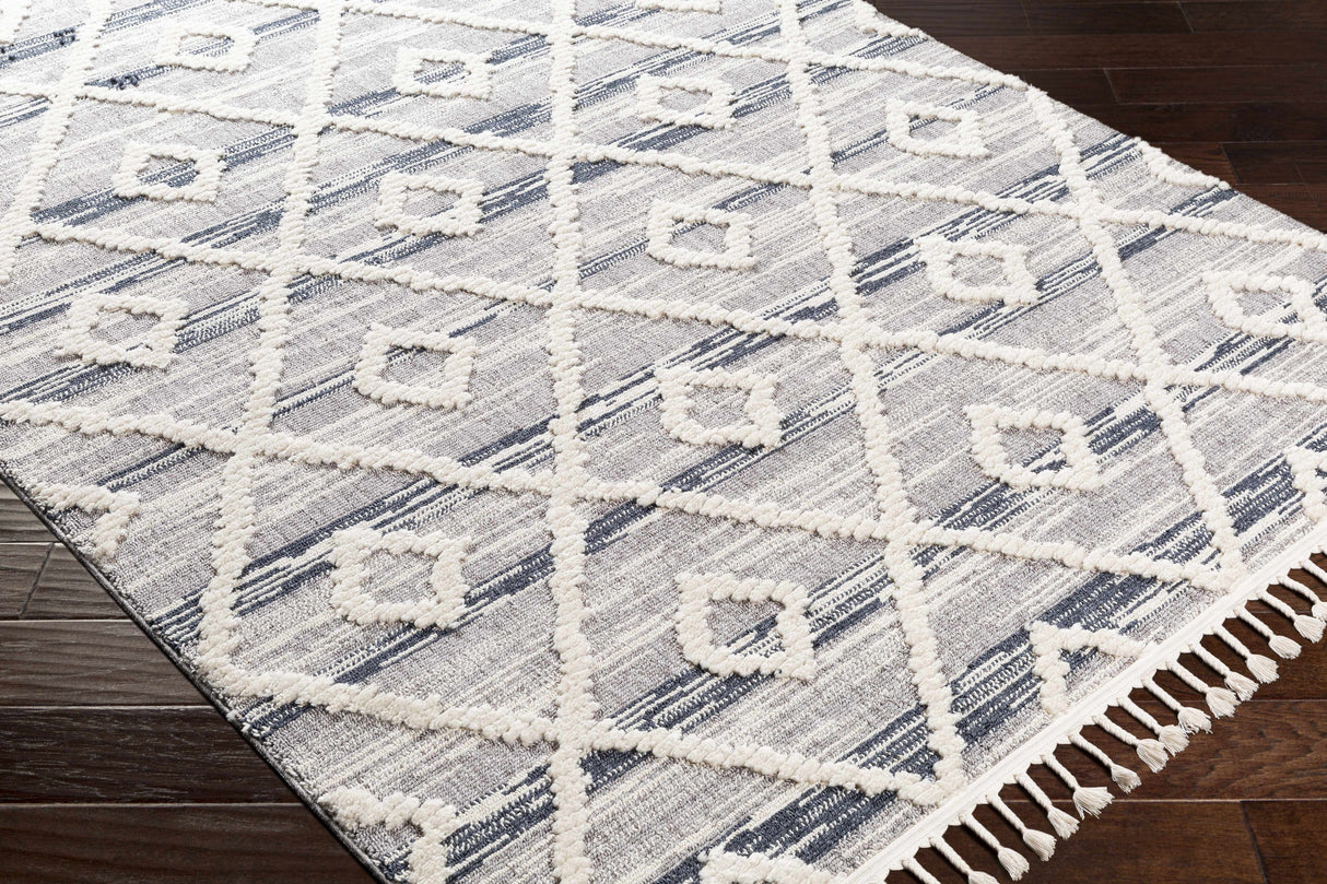 Upham High/Low Pile Rug with Tassels - Clearance