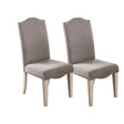 Upholstered-Dining-Chair-with-Nailhead-Trim-and-Camel-Back,-Set-of-2-Dining-Chairs