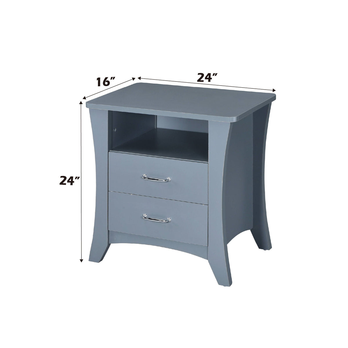 Urban Nest Accent Nightstand with Functional Storage - view 2