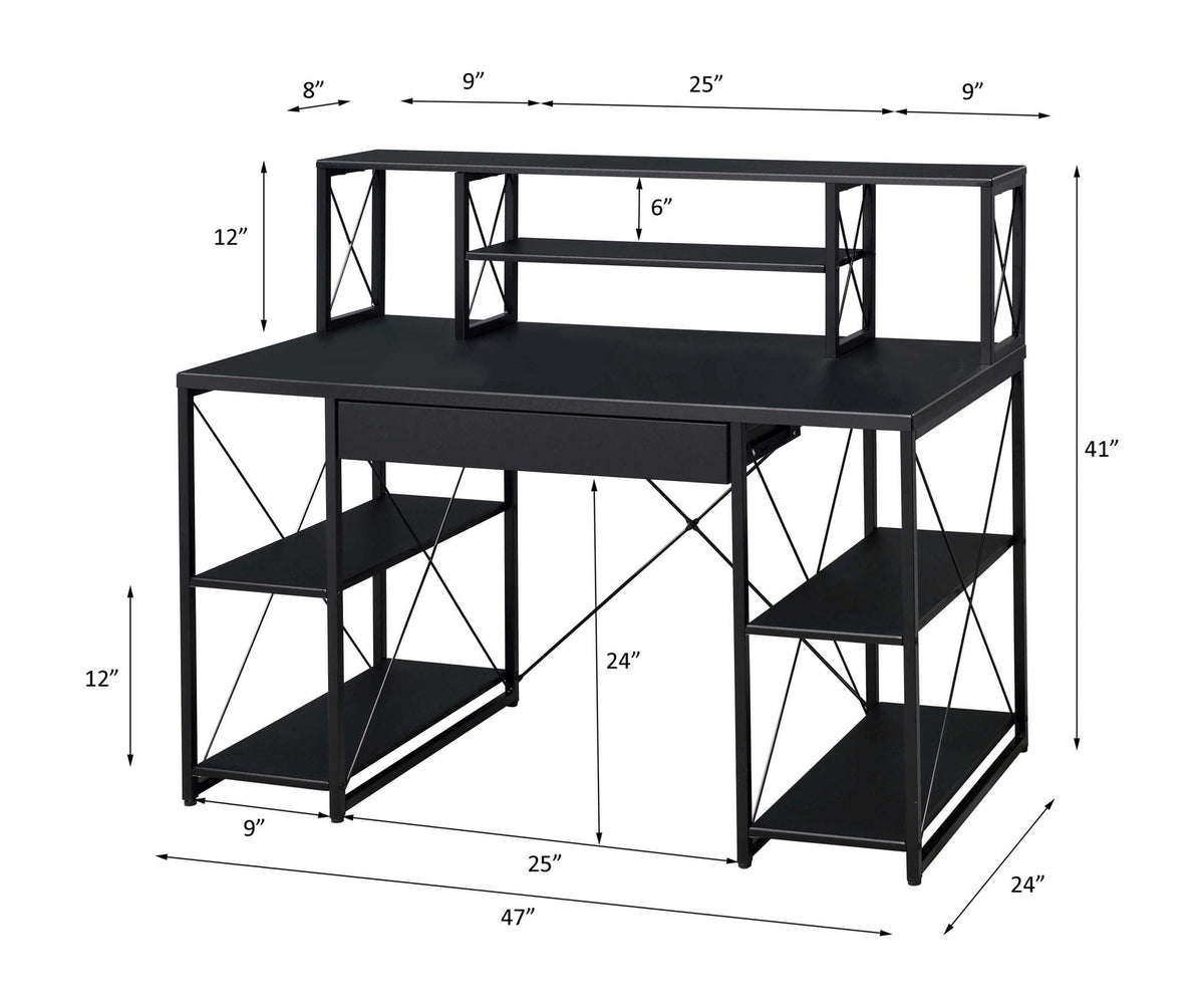 Urban Nest Amiel All Purpose Writing Desk with Storage - view 9