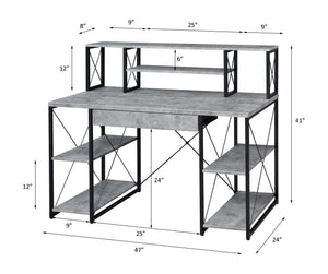 Urban Nest Amiel All Purpose Writing Desk with Storage - view 6