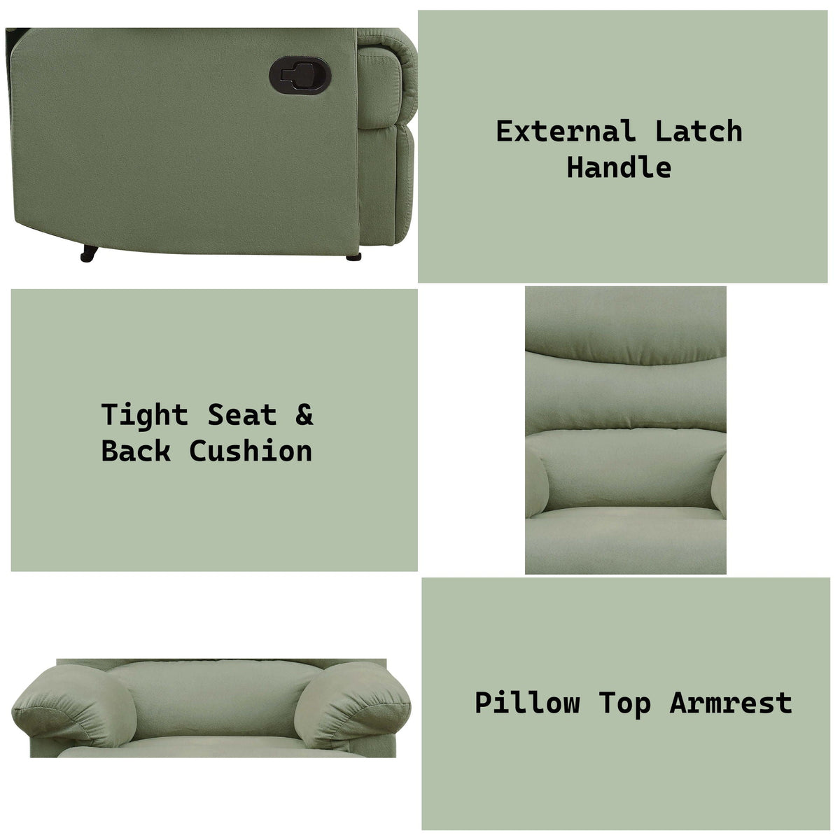 Urban Nest Arcadia Micro Motion Glider Recliner with Smooth Gliding Motion - view 4