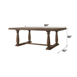 Urban Nest Bernard Weathered Dining Table - view 4