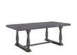 Urban Nest Bernard Weathered Dining Table in Dark Gray