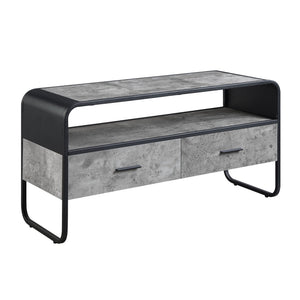 Urban Nest Black TV Stand with Storage Drawers - view 2