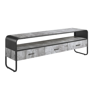 Urban Nest Black TV Stand with Storage Drawers