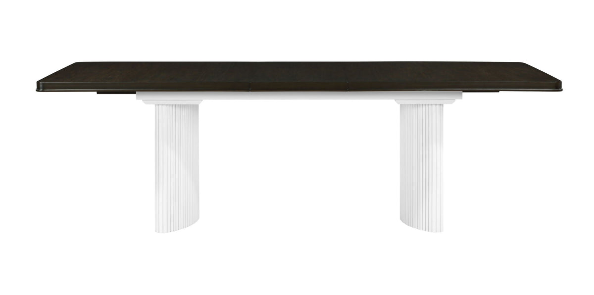 Carene - Dining Table (With Leaf) - Brown / White - Best Buy Furniture