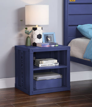 Urban Nest Cargo Nightstand With USB in Blue