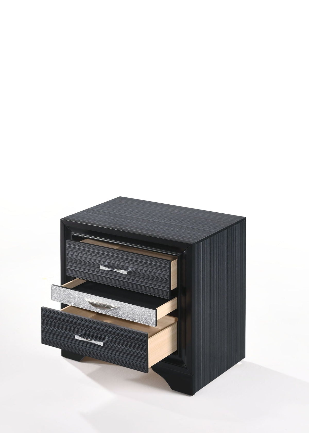 Urban Nest Chic Design Accent Nightstand with Felt-Lined Jewelry Drawer - view 9