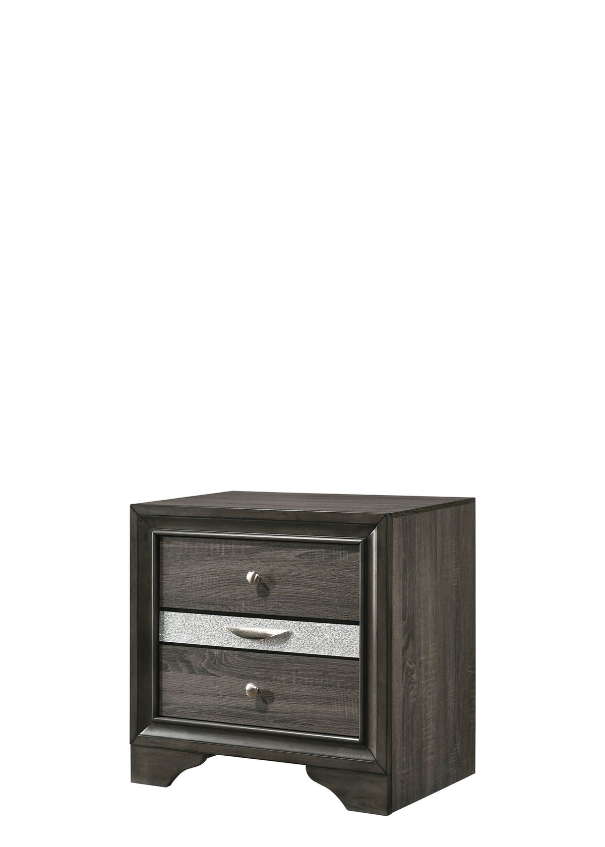 Urban Nest Chic Design Accent Nightstand with Felt-Lined Jewelry Drawer - view 2