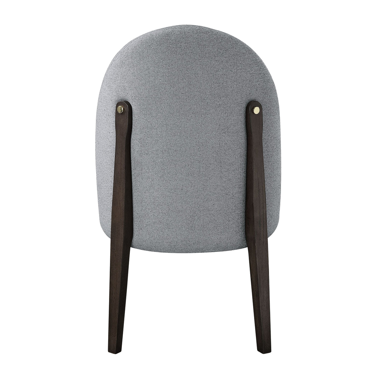 Urban Nest Clayten Gray Fabric Dining Chair Set of 2 with Espresso Finish - view 6