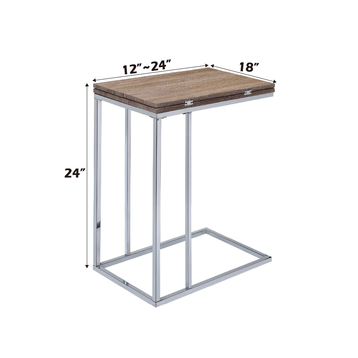 Danson - Weathered Accent Table - Oak - Best Buy Furniture