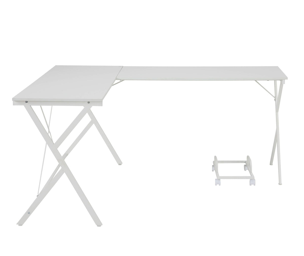 Urban Nest Dazenus L-Shape Corner Desk with Metal Frame - view 4
