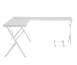 Urban Nest Dazenus L-Shape Corner Desk with Metal Frame - view 4