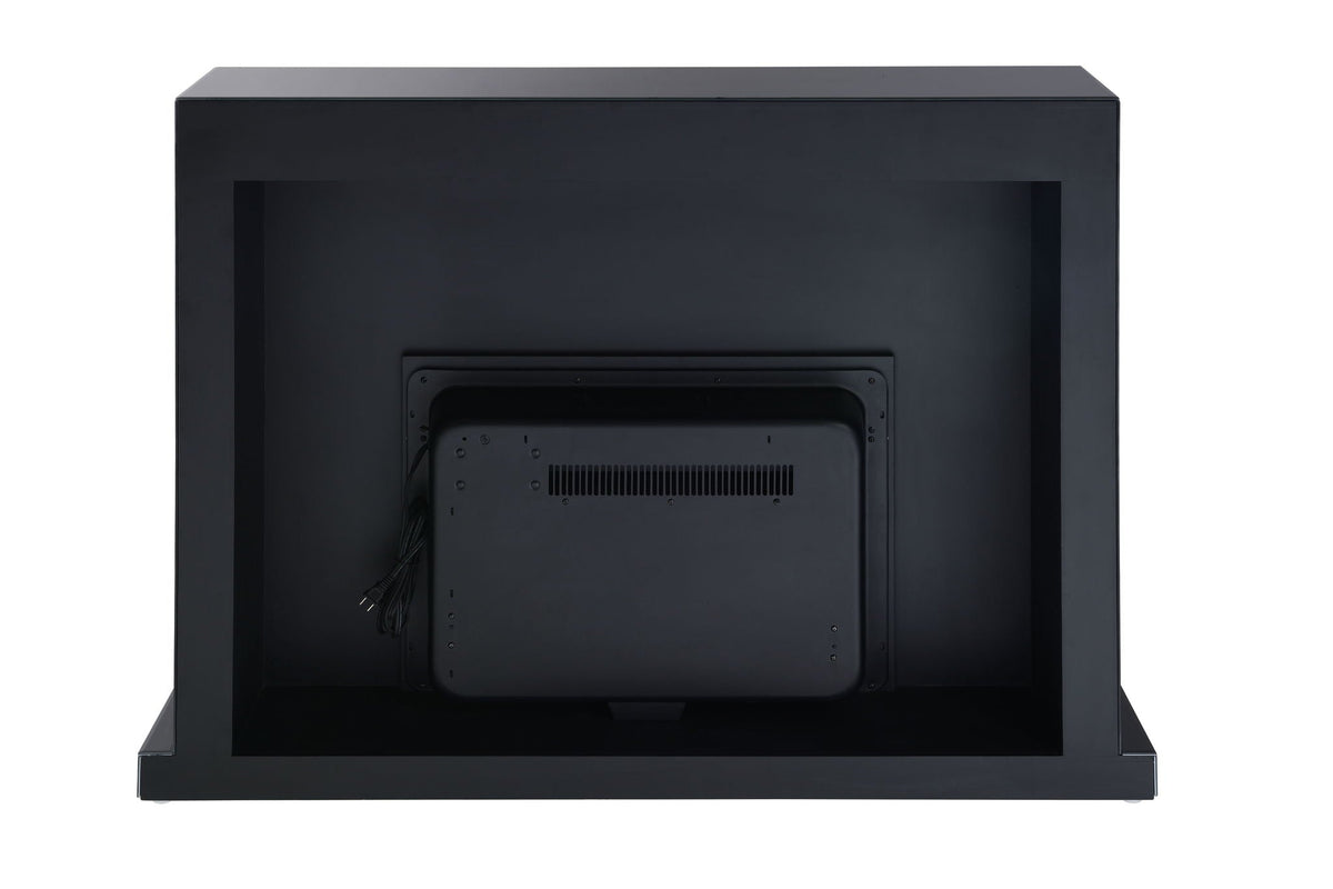 Drisana - Mirrored Fireplace - Black - Best Buy Furniture