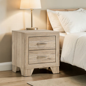 Urban Nest Elegant Wood Nightstand with Durable Drawers - view 2