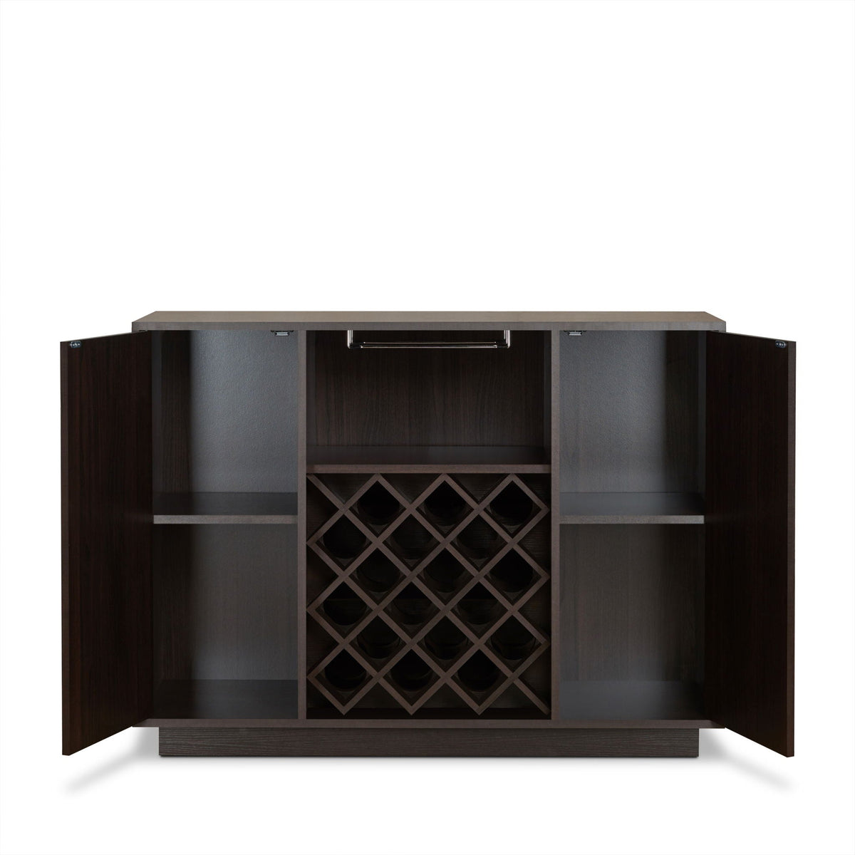 Hazen - Wine Cabinet - Espresso - Best Buy Furniture