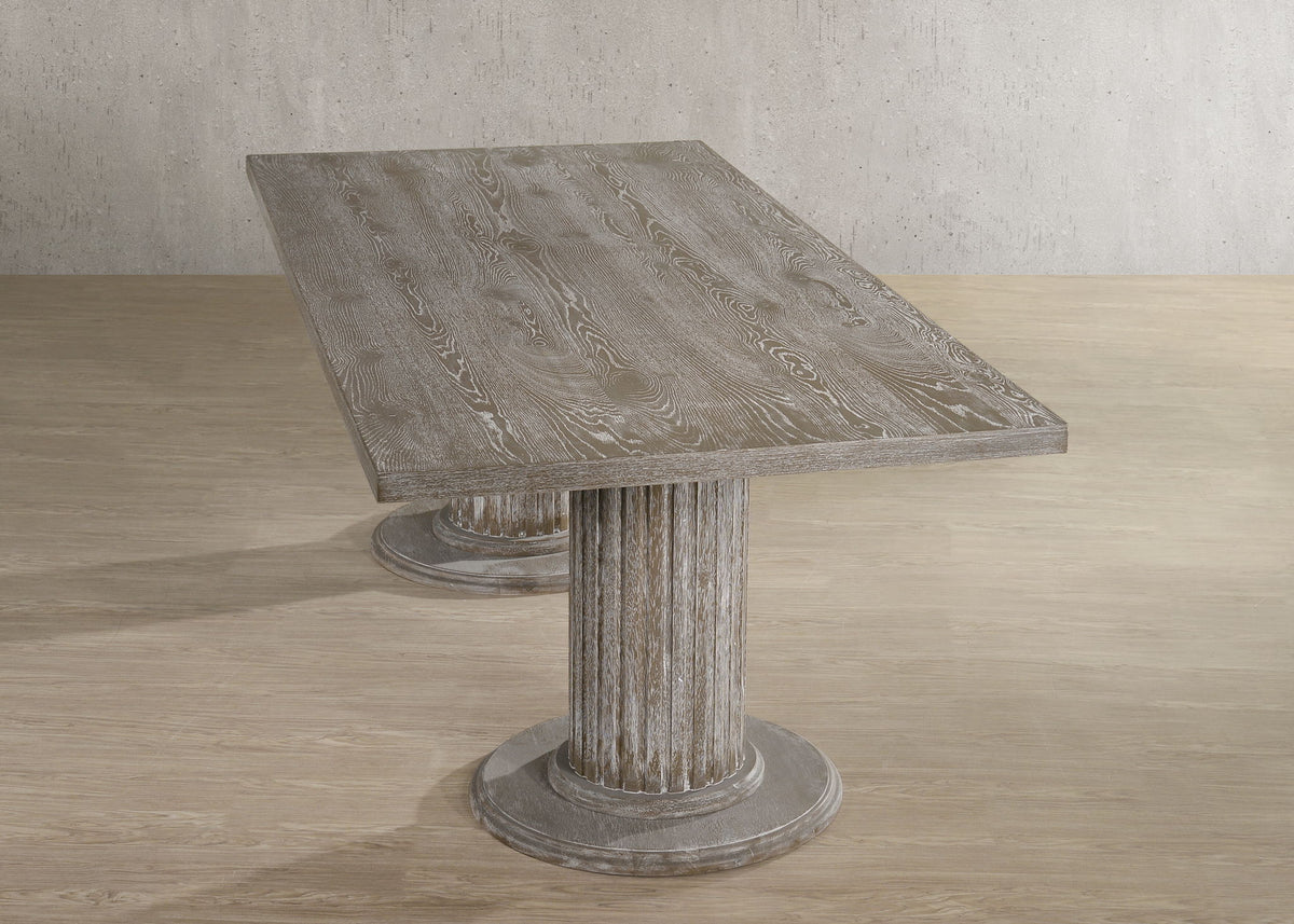 Gabrian - Reclaimed, Dining Table - Gray - Best Buy Furniture