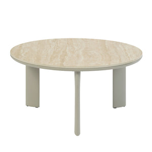 Urban Nest Gray Ceramic Top Coffee Table with Durable Surface