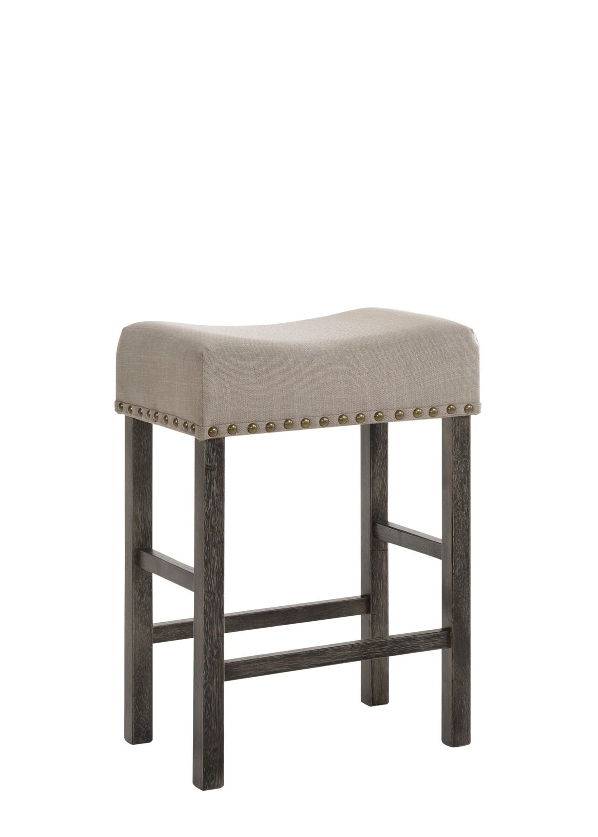Martha II - Weathered Counter Height Stool (Set of 2) - Gray / Tan - Best Buy Furniture