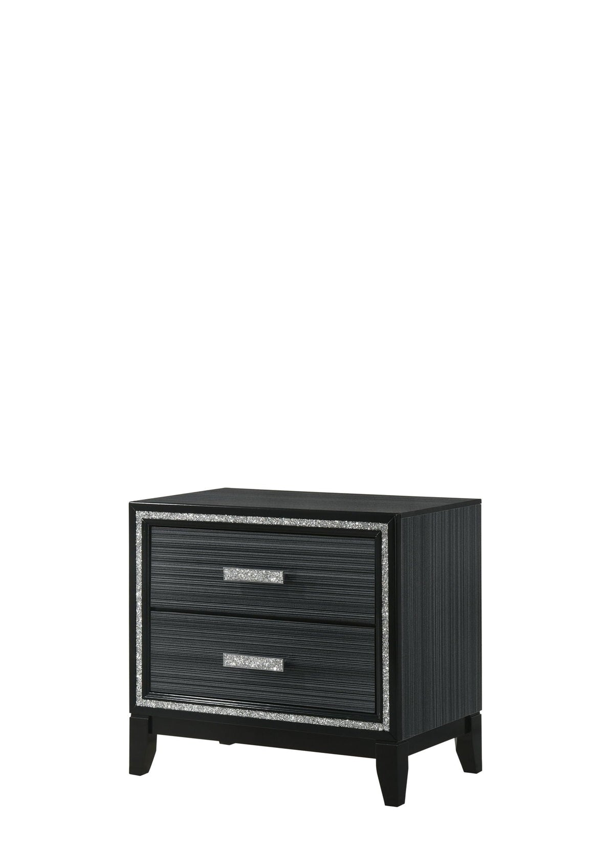 Urban Nest Haiden Weathered Nightstand in Black