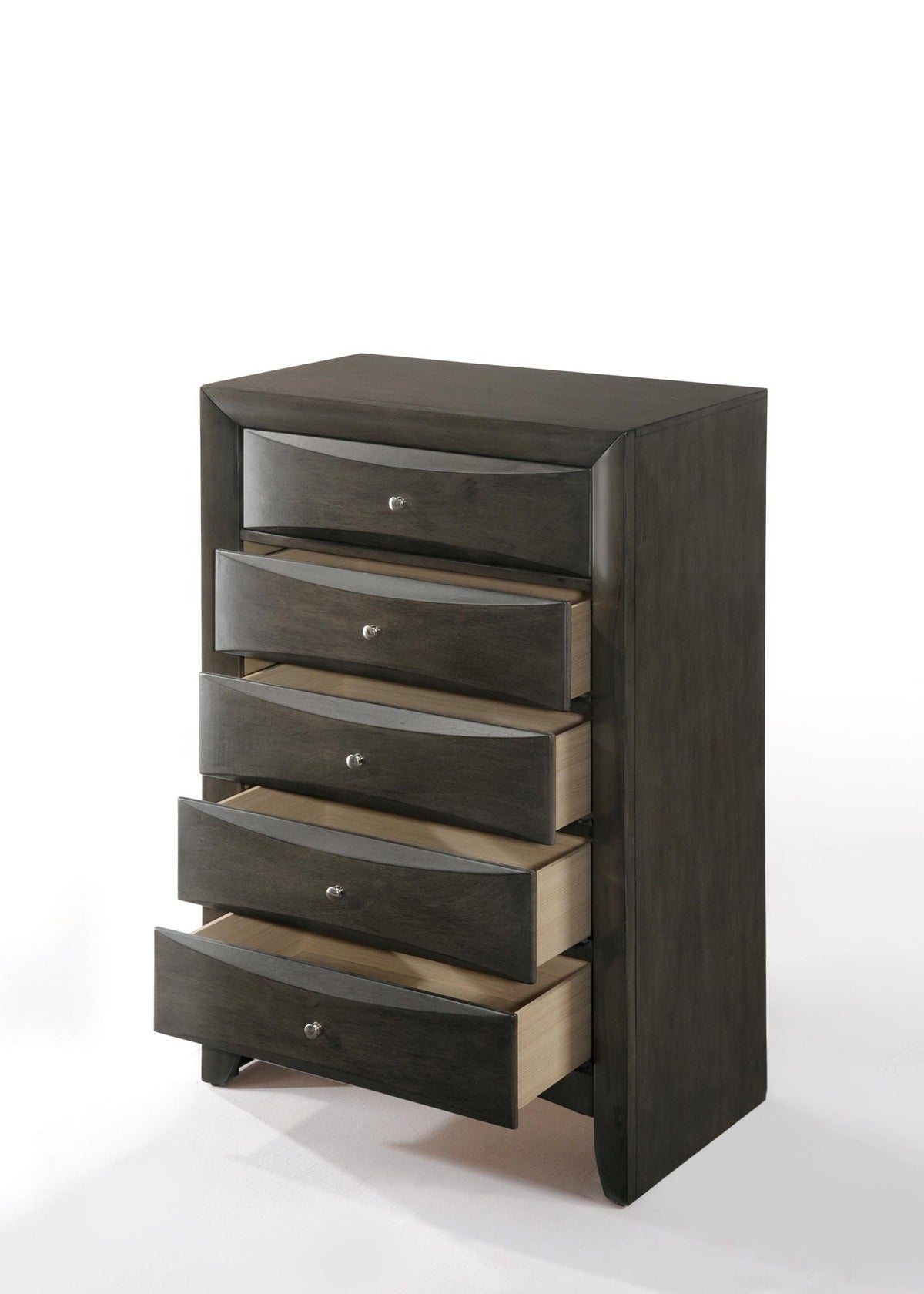 Urban Nest Ireland Elegant Design Chest in Dark Gray