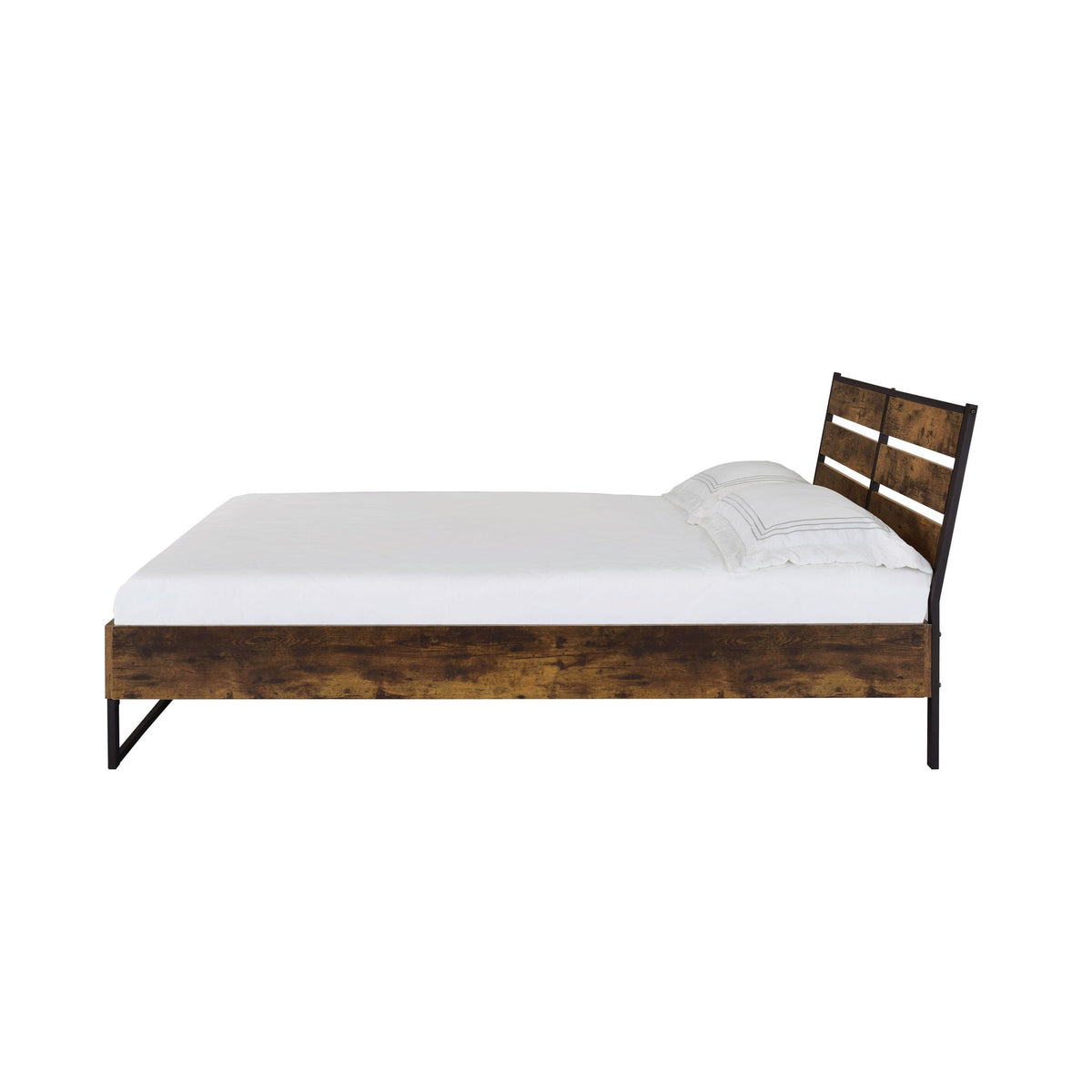 Urban Nest Juvanth Rustic Bed King Panel with Under Bed Storage Option - view 3