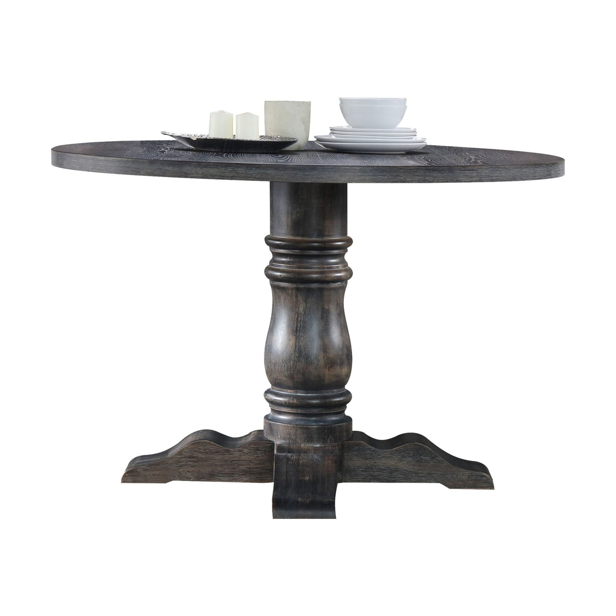 Leventis - Weathered Dining Table - Gray - Best Buy Furniture