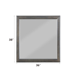 Urban Nest Louis Philippe Bedroom Mirror with Elegant Wood Frame - view 3