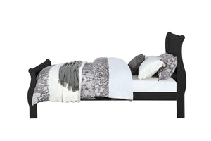 Urban Nest Louis Philippe Sleigh Bedroom Set with Sleigh Bed and Nightstand - view 8