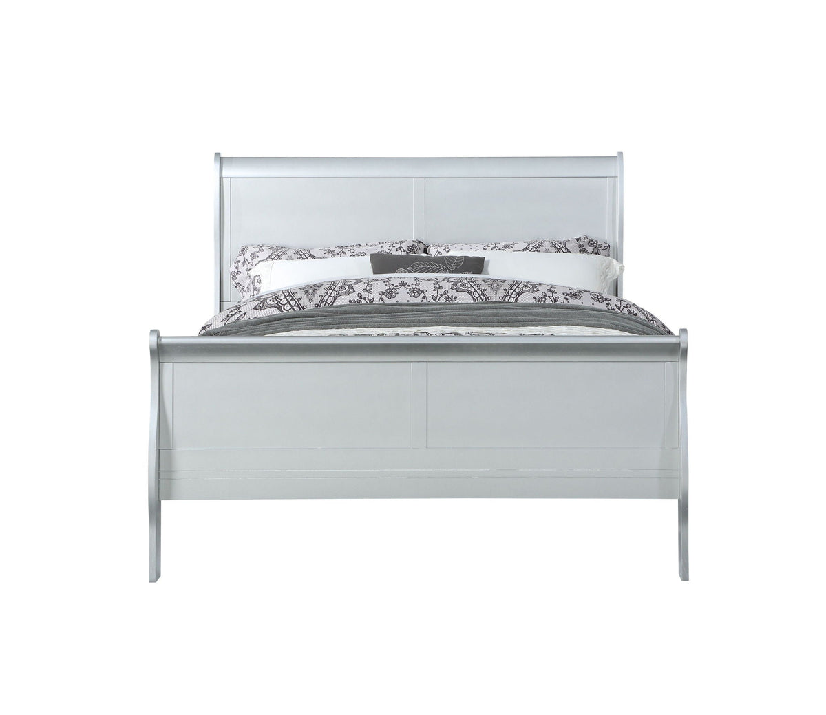 Urban Nest Louis Philippe Sleigh Bedroom Set with Sleigh Bed and Nightstand - view 9