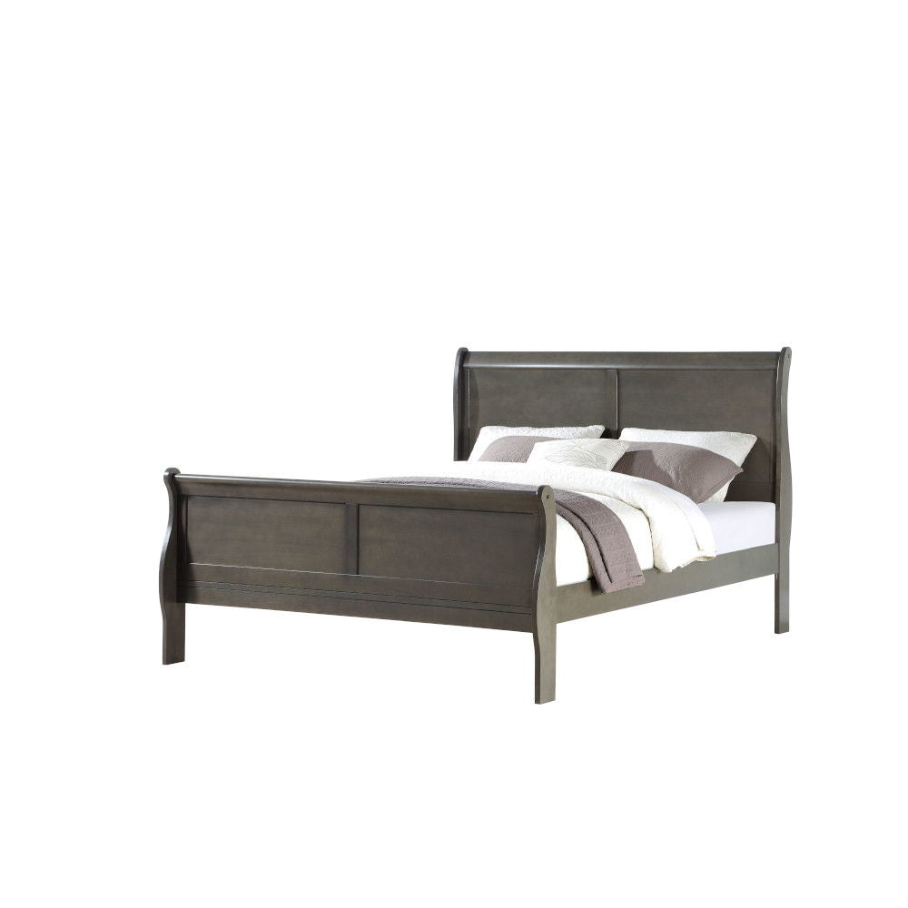 Urban Nest Louis Philippe Sleigh Bedroom Set with Sleigh Bed and Nightstand - view 11