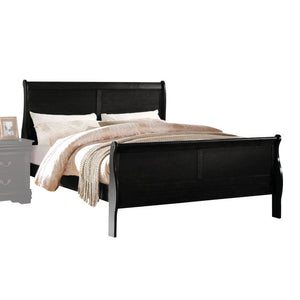 Urban Nest Louis Philippe Sleigh Bedroom Set with Sleigh Bed and Nightstand - view 3