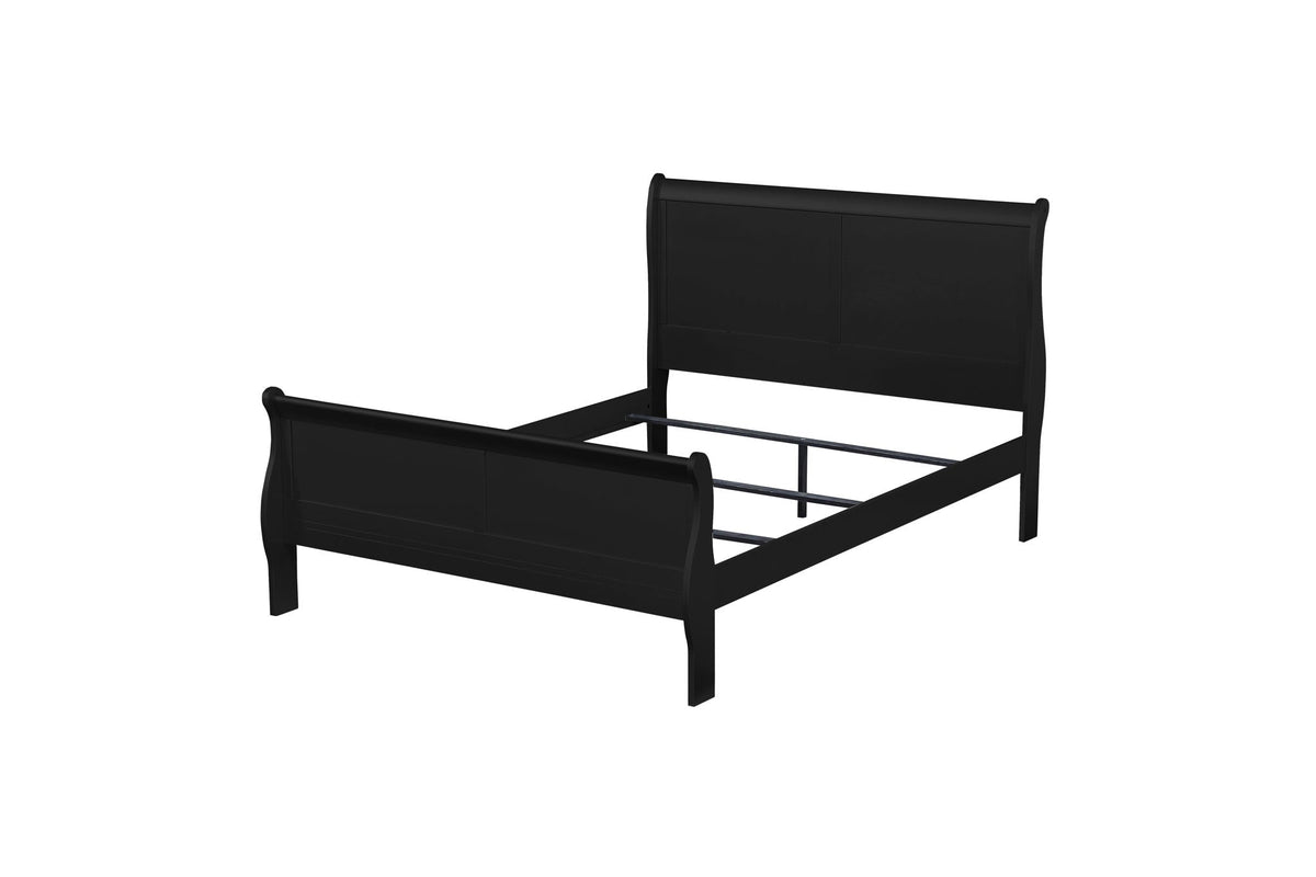Urban Nest Louis Philippe Sleigh Style Bed with Classic Wood Construction - view 20